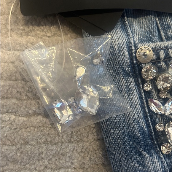 Rag & Bone Embellished Blue Jeans - Picture 6 of 6